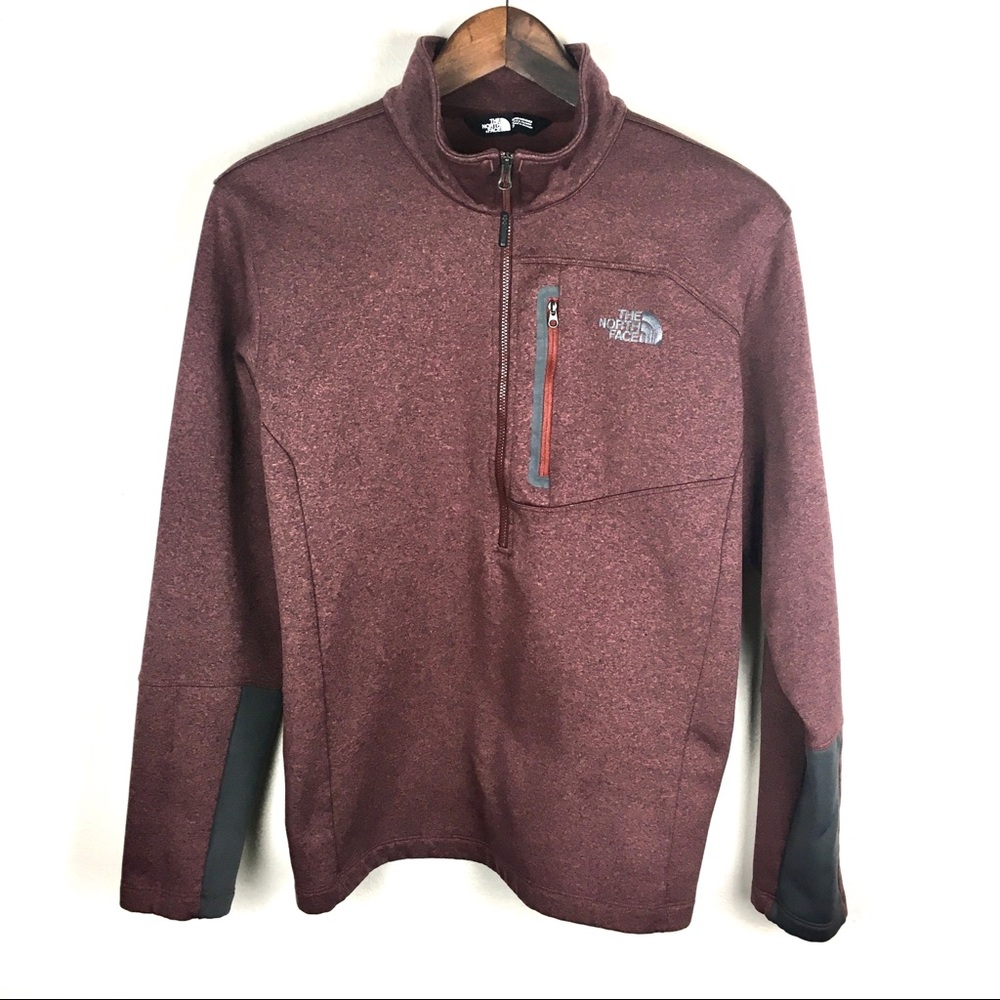 Maroon the north face pullover sweater